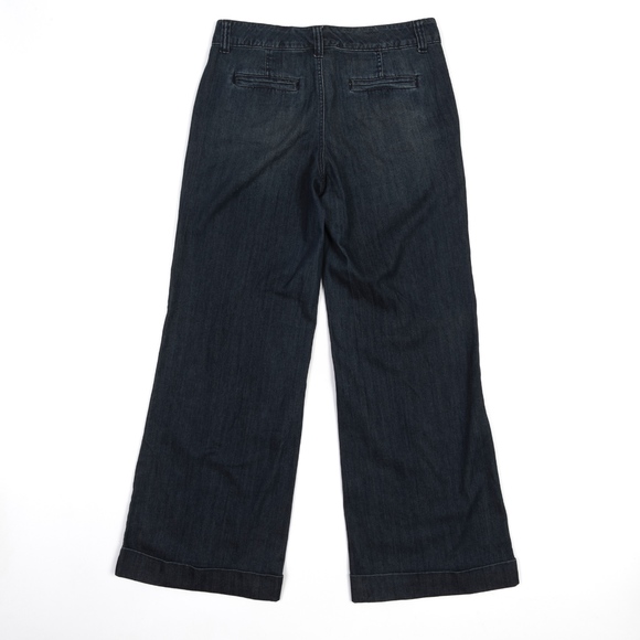 a.n.a. Jeans Denim Trouser Wide Leg Dark EUC - Picture 2 of 7